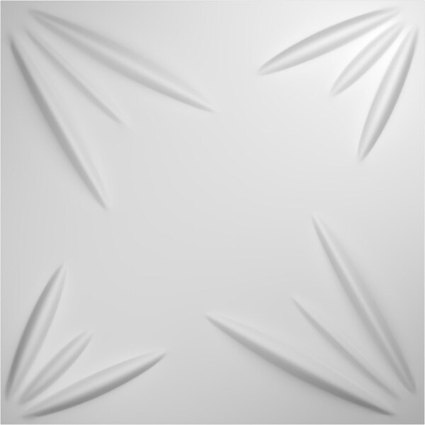 Ekena Millwork Inula EnduraWall Decorative 3D Wall Panel, White, 19 5/8"W x 19 5/8"H WP20X20INWH - main